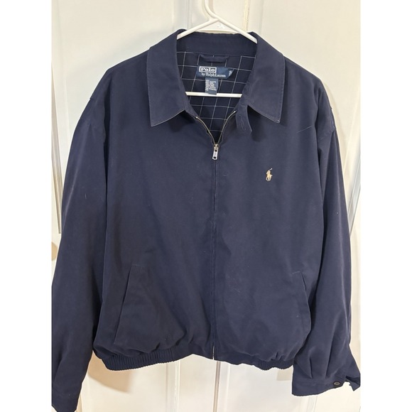 Polo Ralph Lauren Adult XLBlue Bi-Swing Jacket Plaid Lined Pony Mens